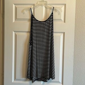 American Eagle Soft & Sexy Black/White Striped Tank Top